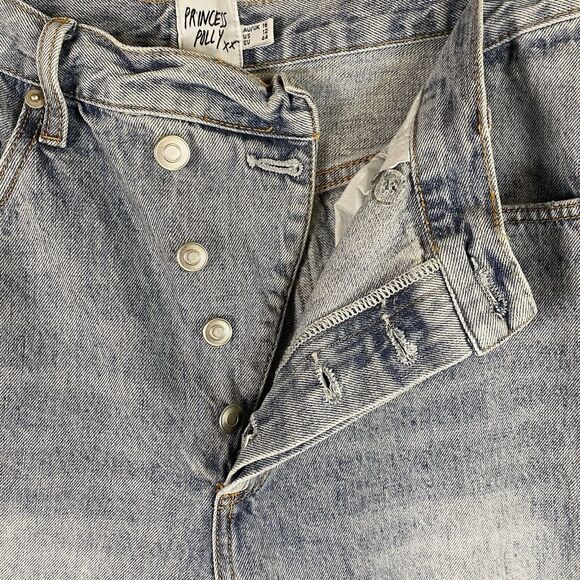 Princess Polly Light Blue High Rise Jeans - Picture 12 of 15